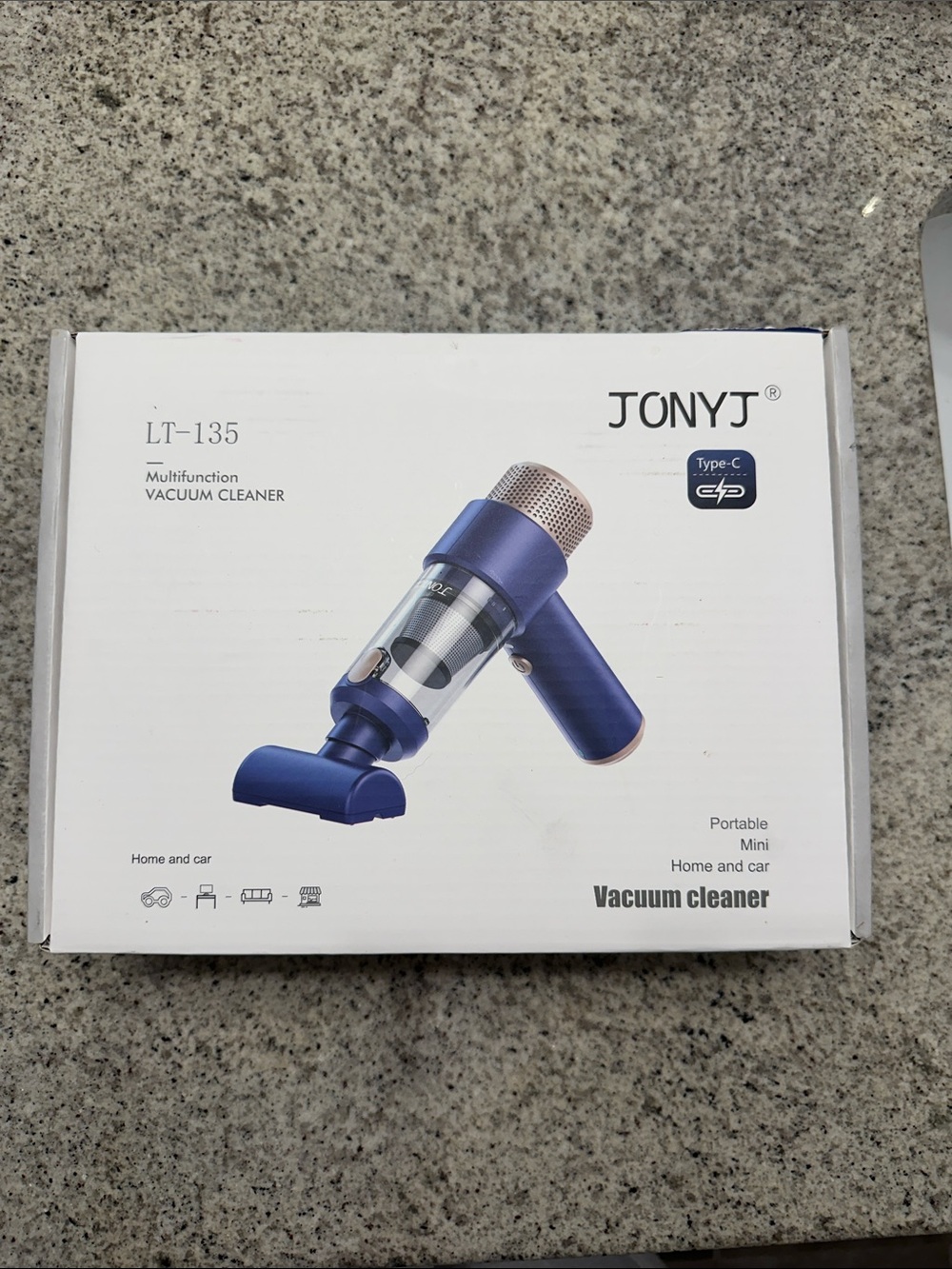 LT-135 Portable Mini Vacuum Cleaner - Blue